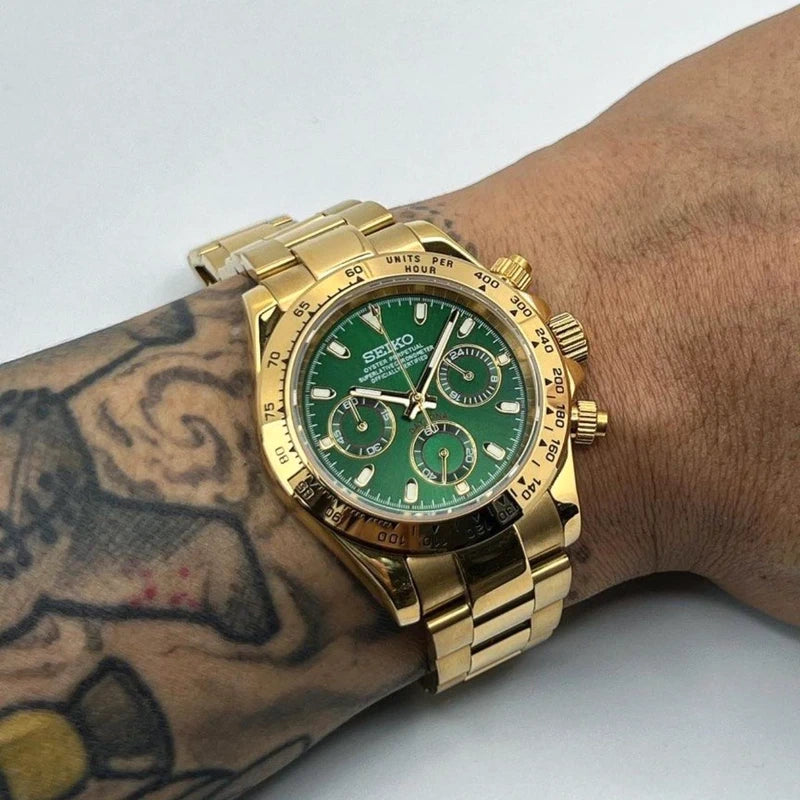 Green Gold Daytona | John Mayer Quartz VK63 40mm Chronograph