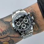 40mm Black Panda | Daytona VK63 Quartz Chronograph