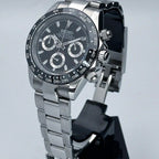40mm Black Panda | Daytona VK63 Quartz Chronograph