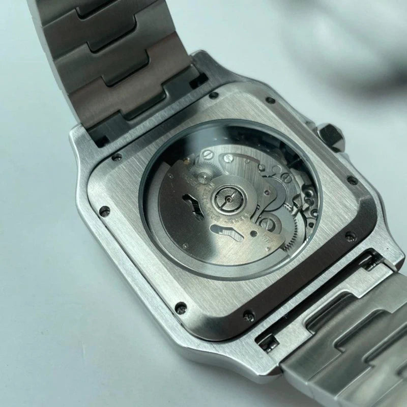 White Dial Silver Santos in 39mm | Automatic NH35
