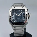 39mm Dark Navy Dial Santos | Automatic Watch NH35