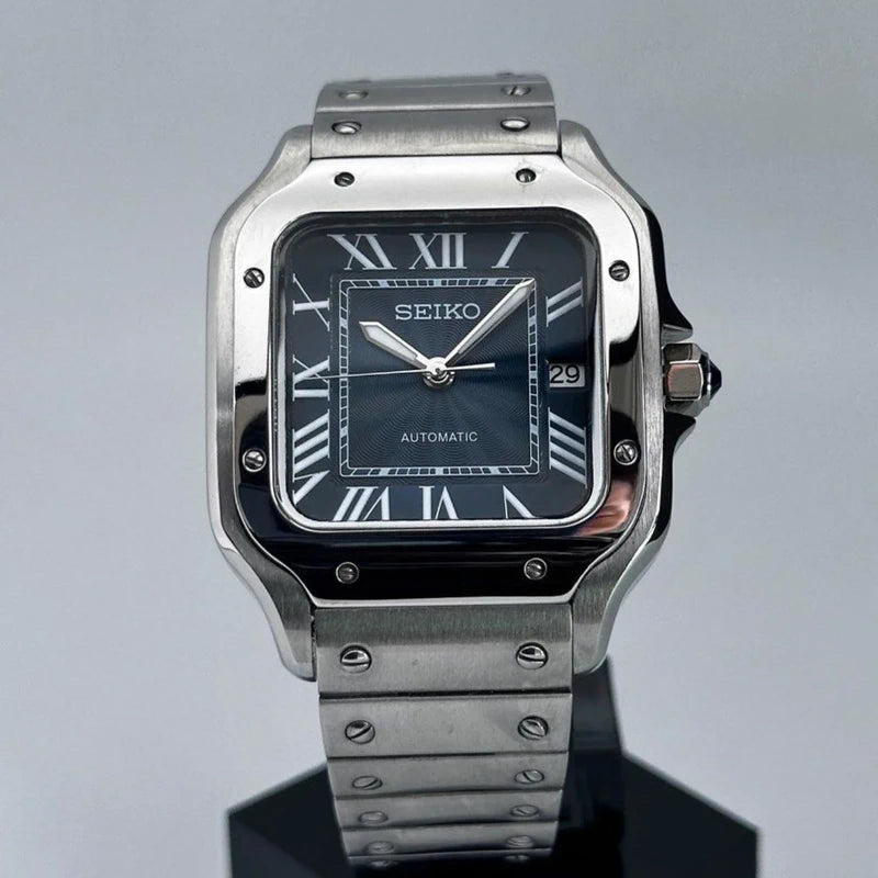 39mm Dark Navy Dial Santos | Automatic Watch NH35