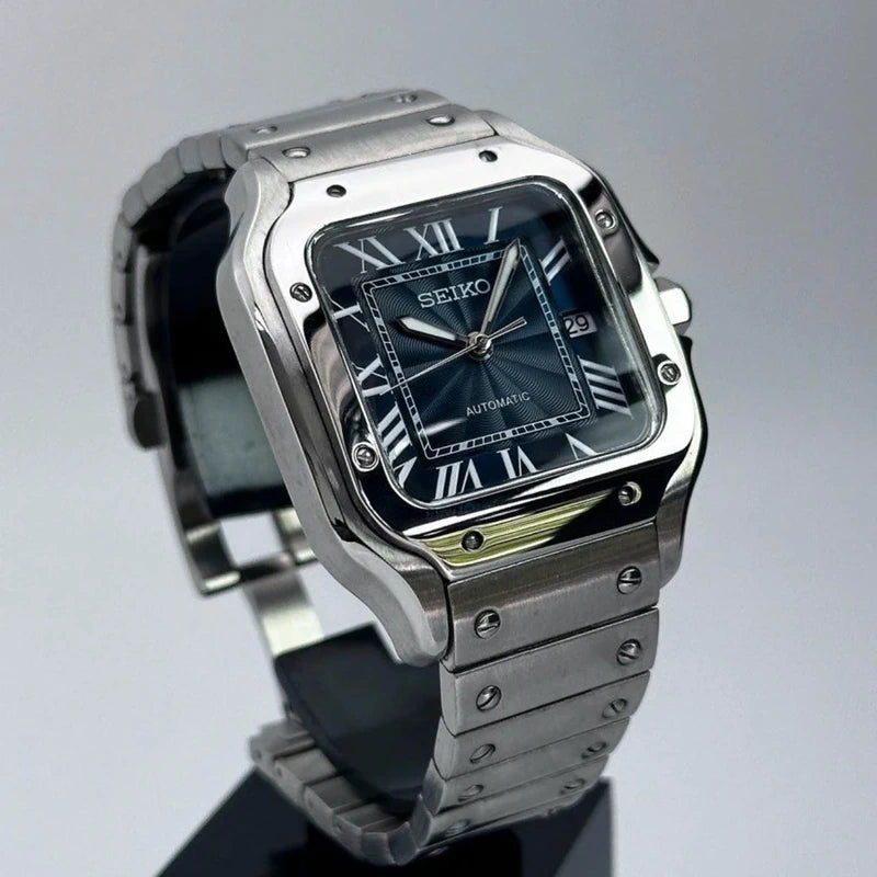 39mm Dark Navy Dial Santos | Automatic Watch NH35