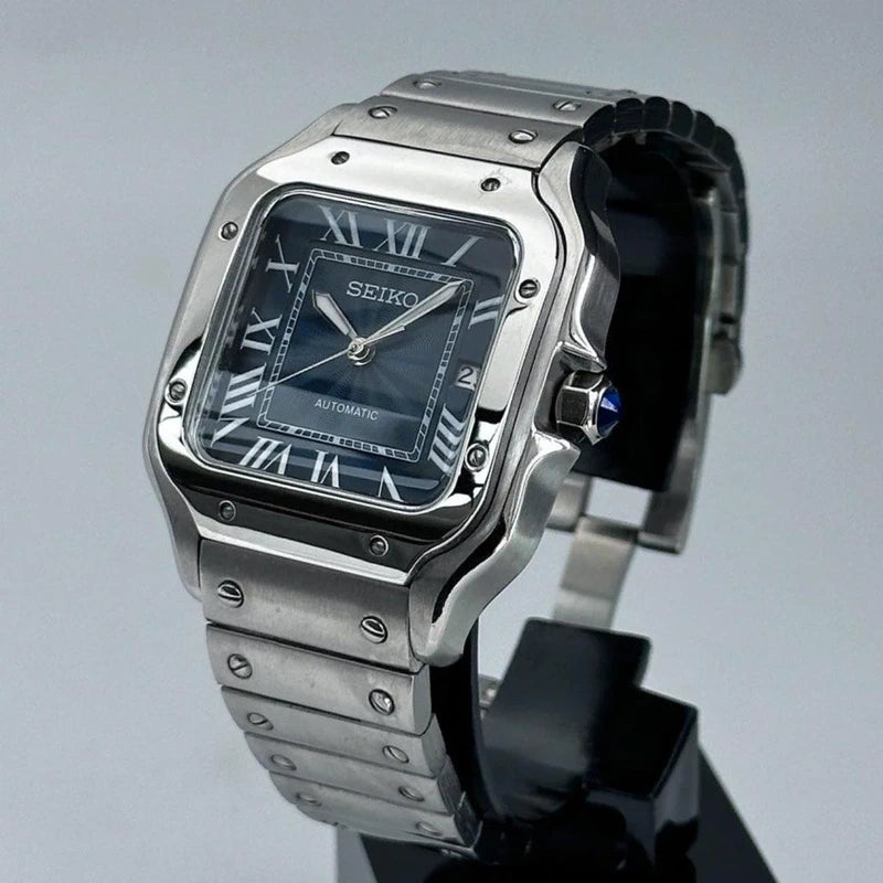 39mm Dark Navy Dial Santos | Automatic Watch NH35