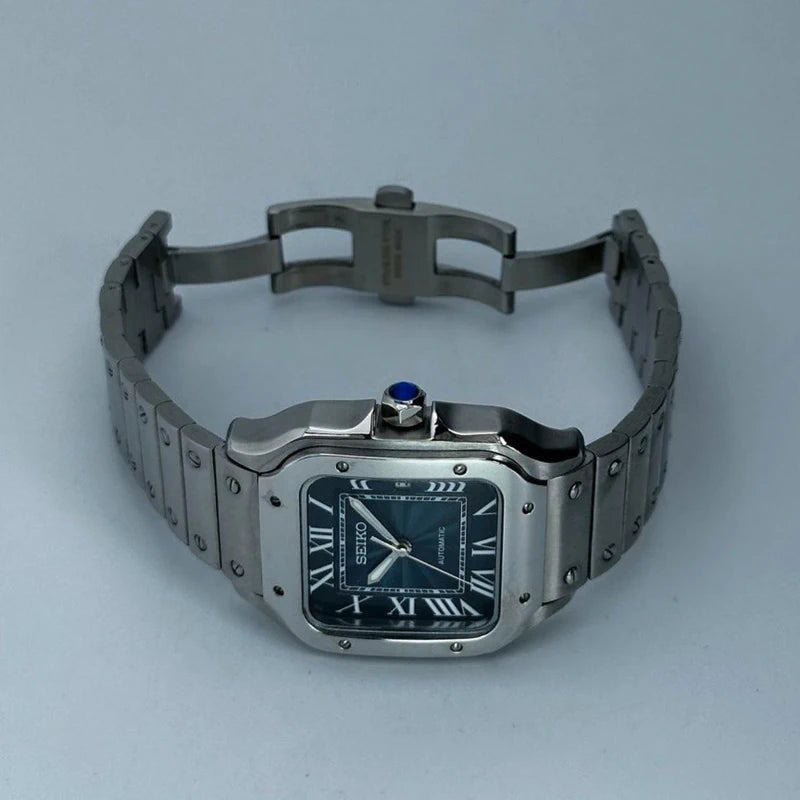 39mm Dark Navy Dial Santos | Automatic Watch NH35