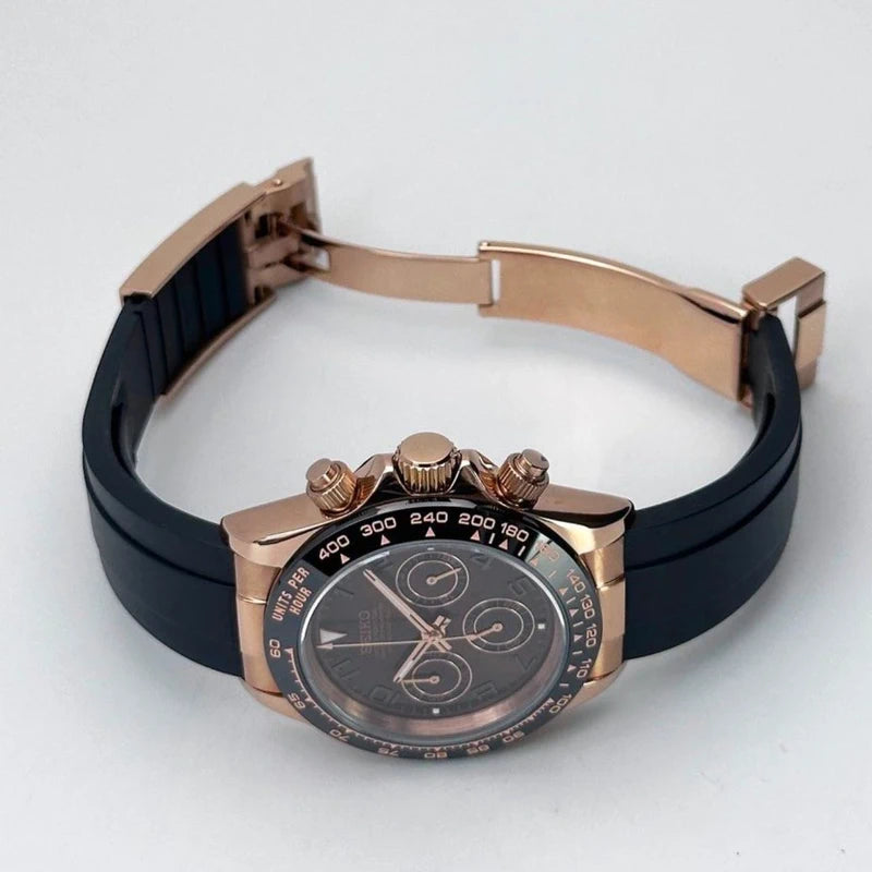 40mm Brown Chocolate | VK63 Daytona Quartz Chronograph