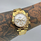 Gold Daytona | White Dial Quartz VK63 40mm Chronograph