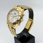 Gold Daytona | White Dial Quartz VK63 40mm Chronograph