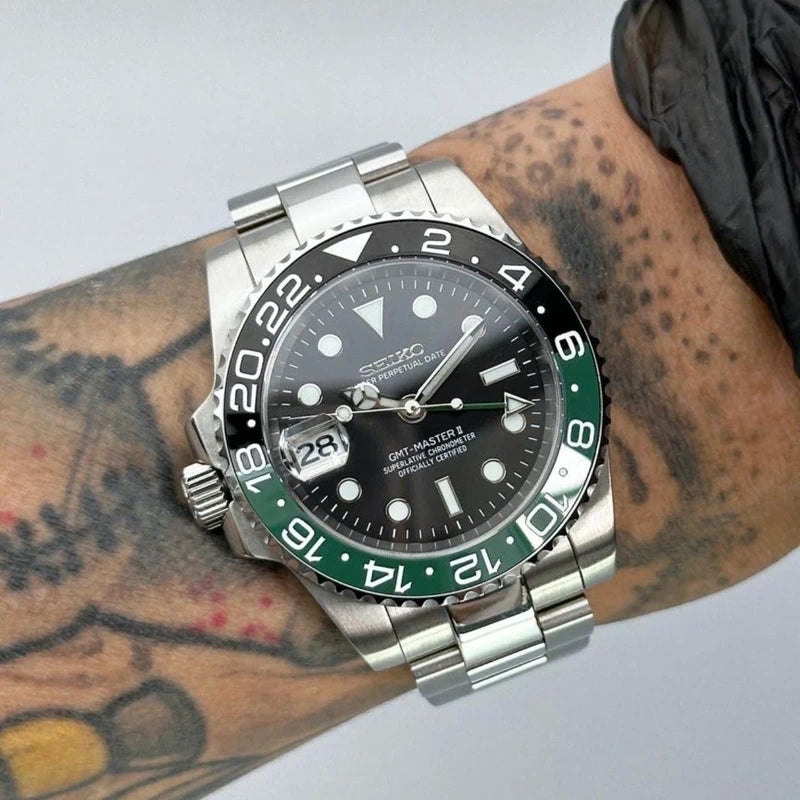 40mm Lefty Sprite GMT NH34 | Oyster Bracelet