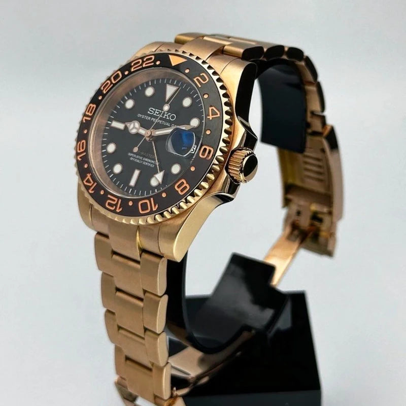 40mm Rose Gold GMT | Master Rootbeer Automatic Watch