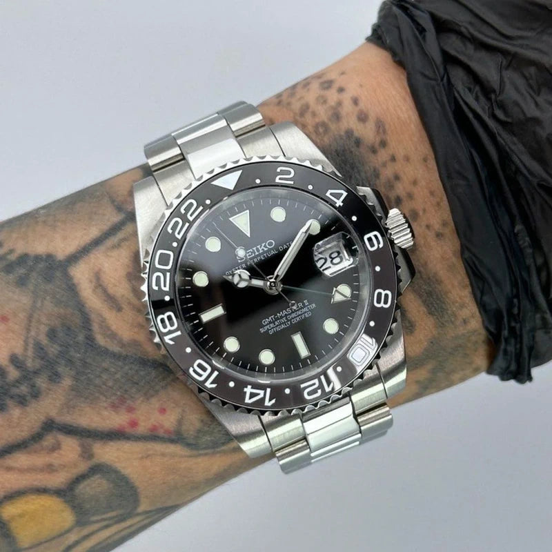 40mm Bruce Wayne GMT | Black Automatic Watch