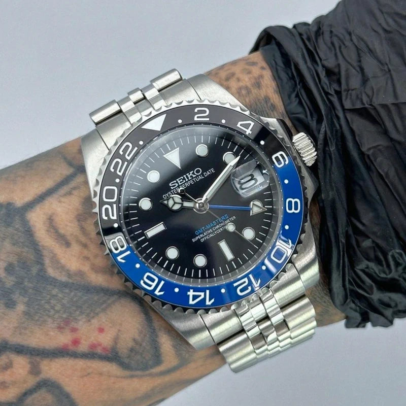 Batman 40mm GMT | NH34 Automatic Watch | Jubilee Bracelet