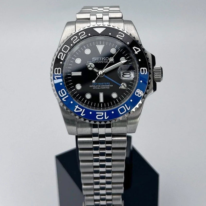Batman 40mm GMT | NH34 Automatic Watch | Jubilee Bracelet