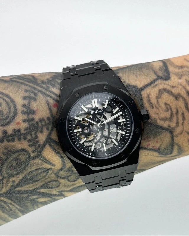 Black Skeleton Royal Oak 41mm | NH70 Automatic Movement