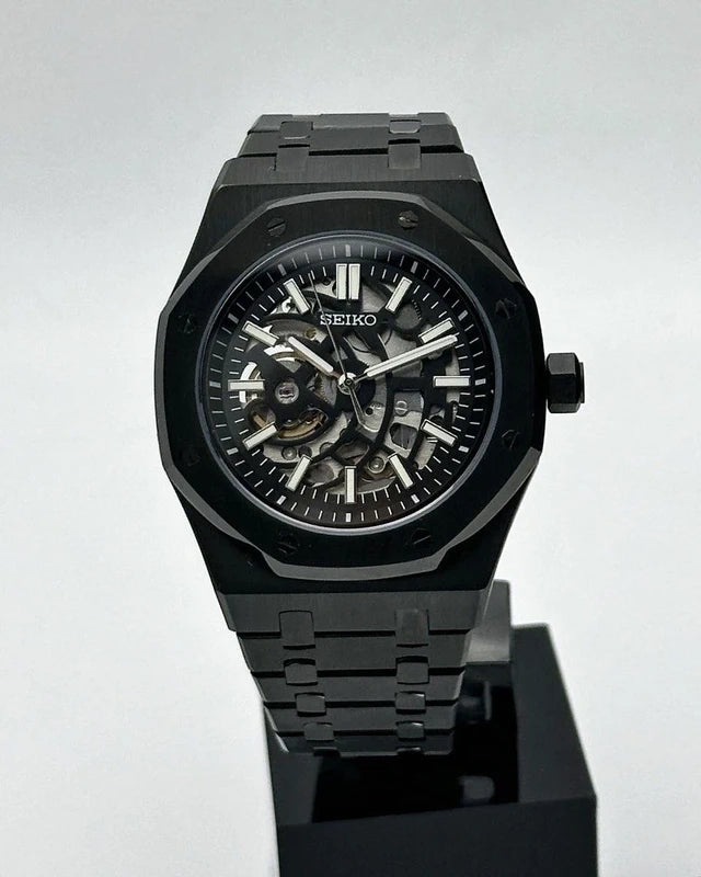 Black Skeleton Royal Oak 41mm | NH70 Automatic Movement