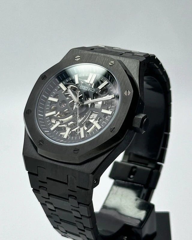 Black Skeleton Royal Oak 41mm | NH70 Automatic Movement