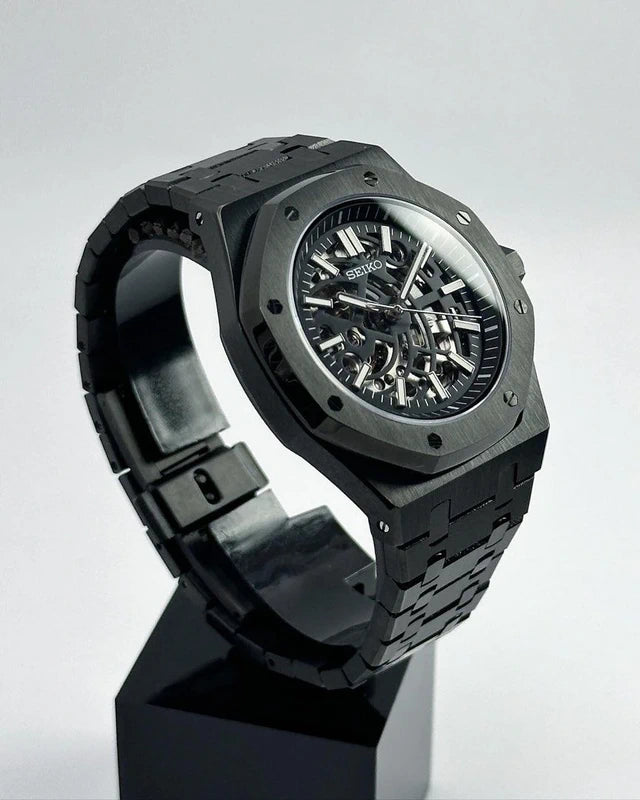 Black Skeleton Royal Oak 41mm | NH70 Automatic Movement