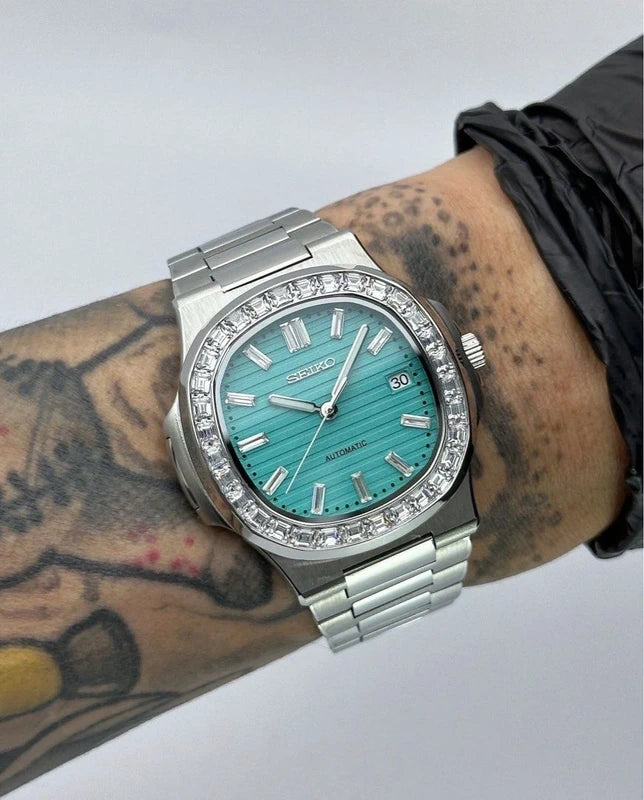 40mm Tiffany Blue Diamonds | Nautilus Automatic Watch NH35