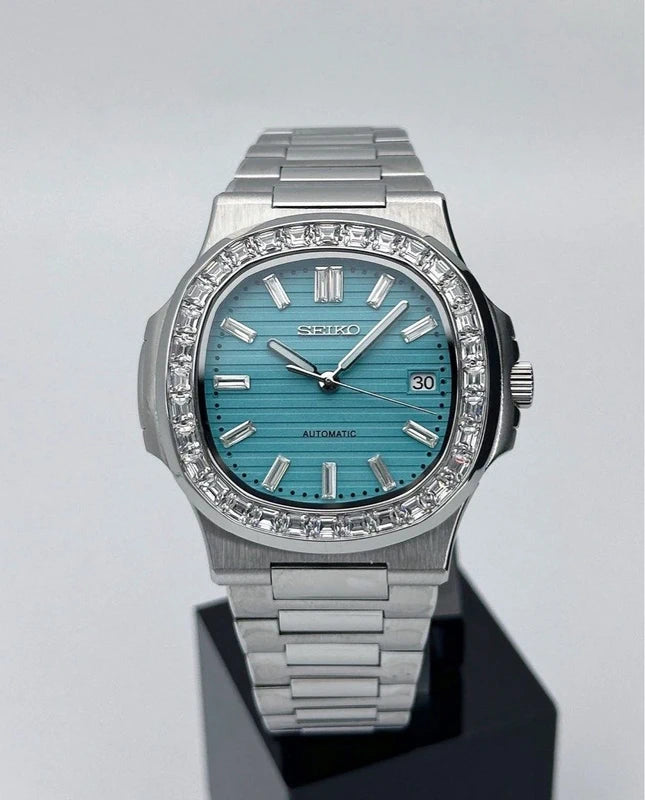 40mm Tiffany Blue Diamonds | Nautilus Automatic Watch NH35