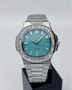 40mm Tiffany Blue Diamonds | Nautilus Automatic Watch NH35
