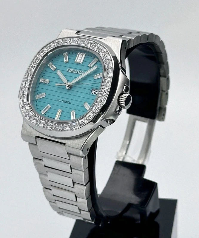 40mm Tiffany Blue Diamonds | Nautilus Automatic Watch NH35