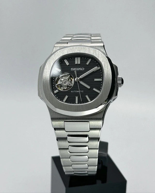 40mm Black Dial | Open Heart Nautilus Automatic Watch NH35
