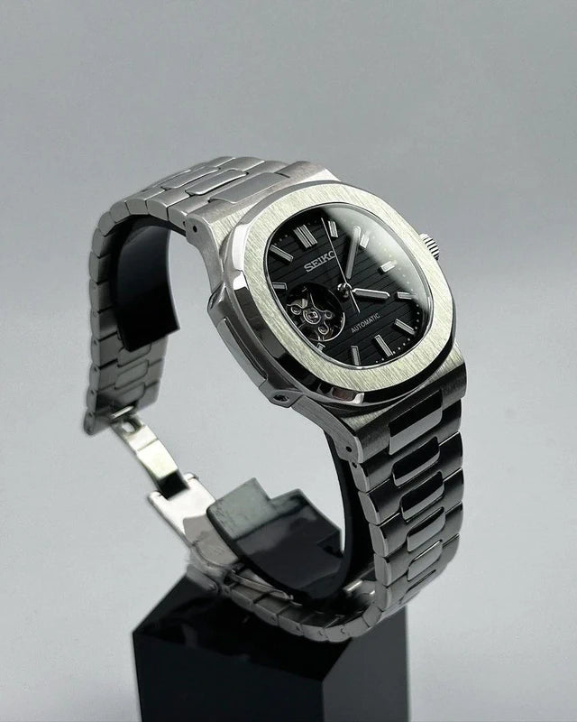 40mm Black Dial | Open Heart Nautilus Automatic Watch NH35