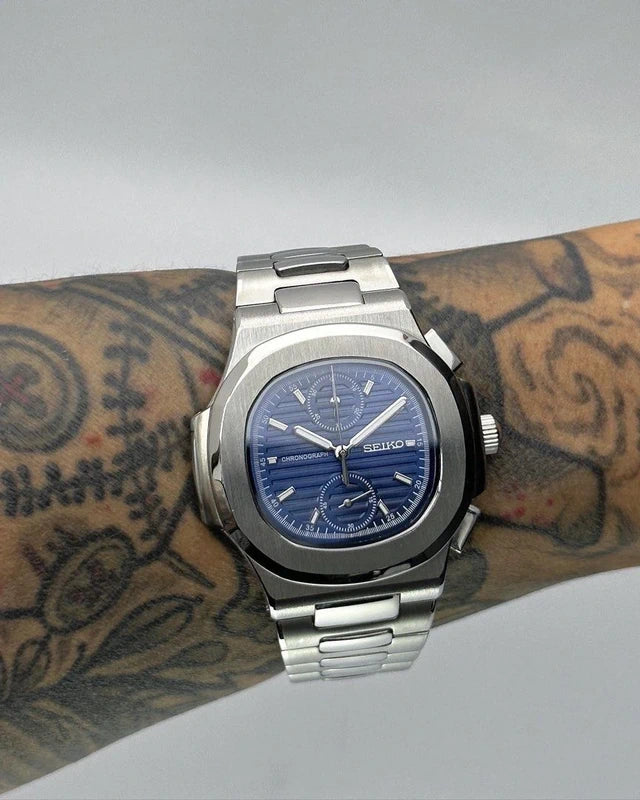 40mm Blue Quartz Chronograph | Nautilus VK67