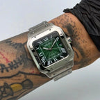 39mm Emerald Green Dial Santos | Automatic Watch NH35