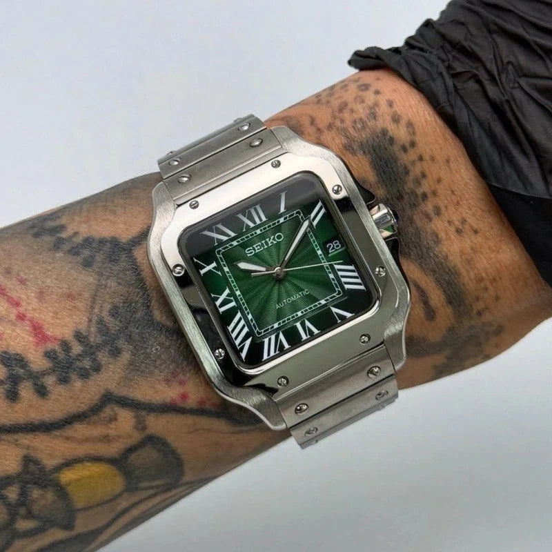 39mm Emerald Green Dial Santos | Automatic Watch NH35