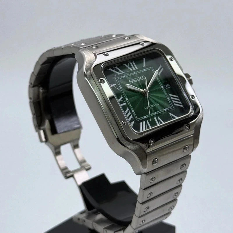 39mm Emerald Green Dial Santos | Automatic Watch NH35