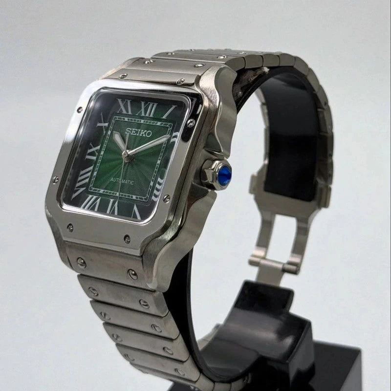 39mm Emerald Green Dial Santos | Automatic Watch NH35