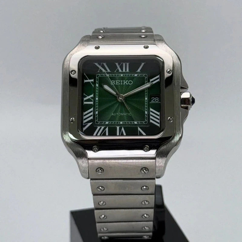 39mm Emerald Green Dial Santos | Automatic Watch NH35
